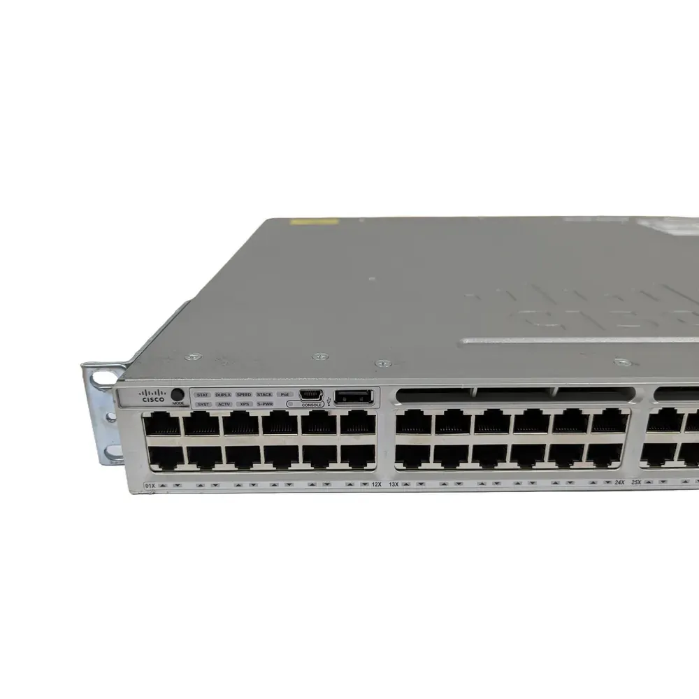 Cisco WS-C3850-48P-S 48-Port PoE+ Gigabit Managed Switch w/ 2x 10Gb SFP+ Uplink