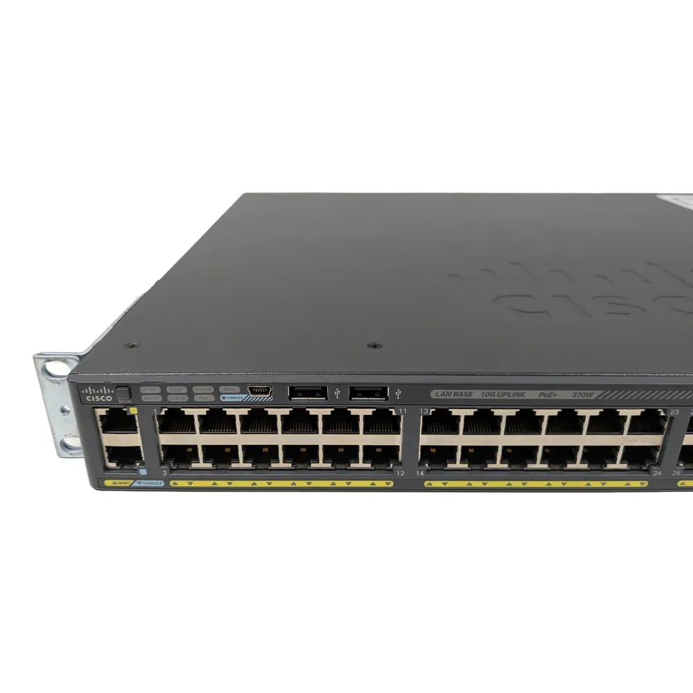 Cisco WS-C2960X-48LPD-L 48-Port PoE+ Gigabit Switch w/ 2x 10Gb SFP+ Uplink