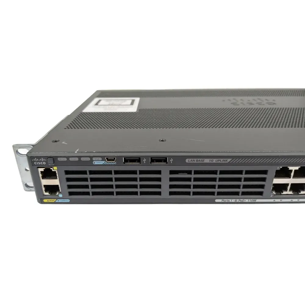 Cisco WS-C2960X-24PSQ-L 24-Port Fanless Gigabit Managed Switch