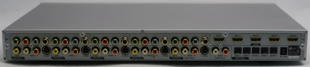 Digitech AC-1687 4-Input Audio Video Switcher w/Remote HDMI Component S-Video Composite
