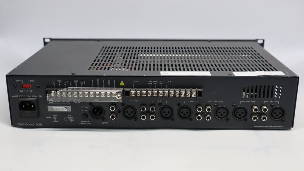 Australian Monitor AMIS120 120W 6 Channel Mixer Amplifier