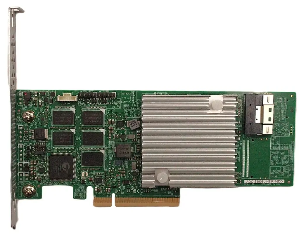 Supermicro AOC-S3908L-H8iR-16DD 12Gb/s Multi-Port SAS PCIe Gen 4.0 Internal RAID Adapter Card