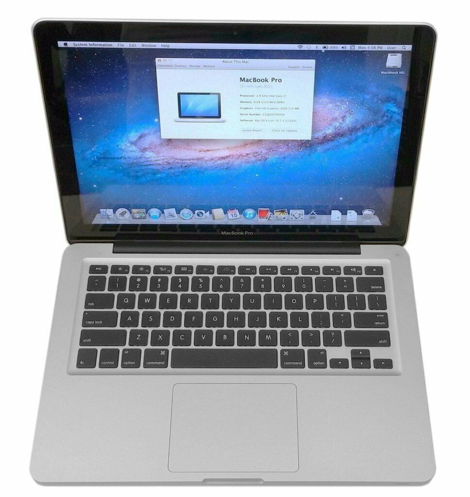 Apple MacBook Pro 13" Intel i5 3210M 2.50GHz 8GB RAM 500GB HDD macOS Catalina Image 1