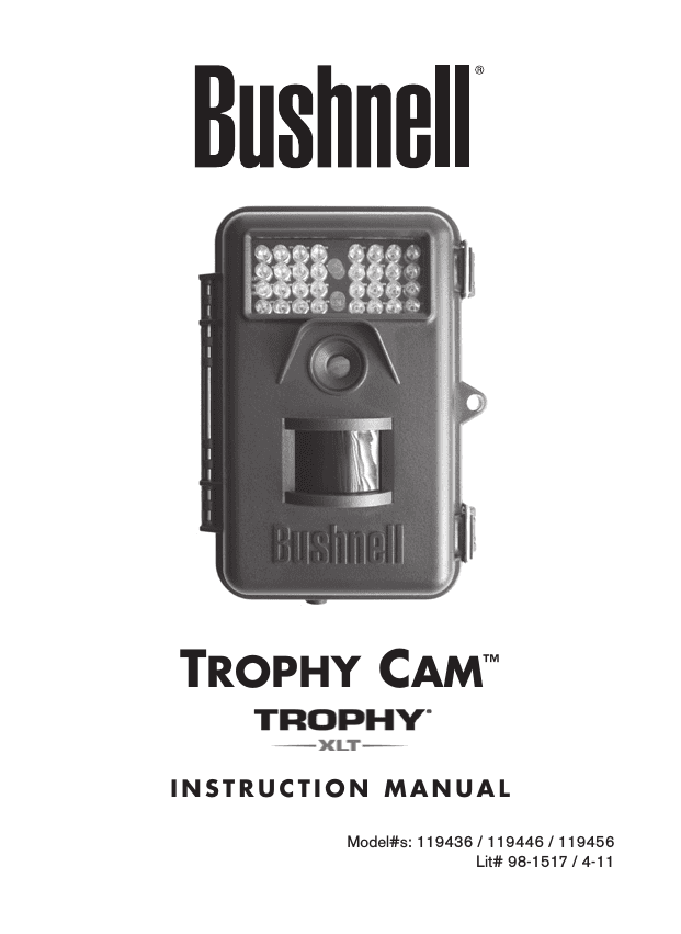 trophy camera bushnell