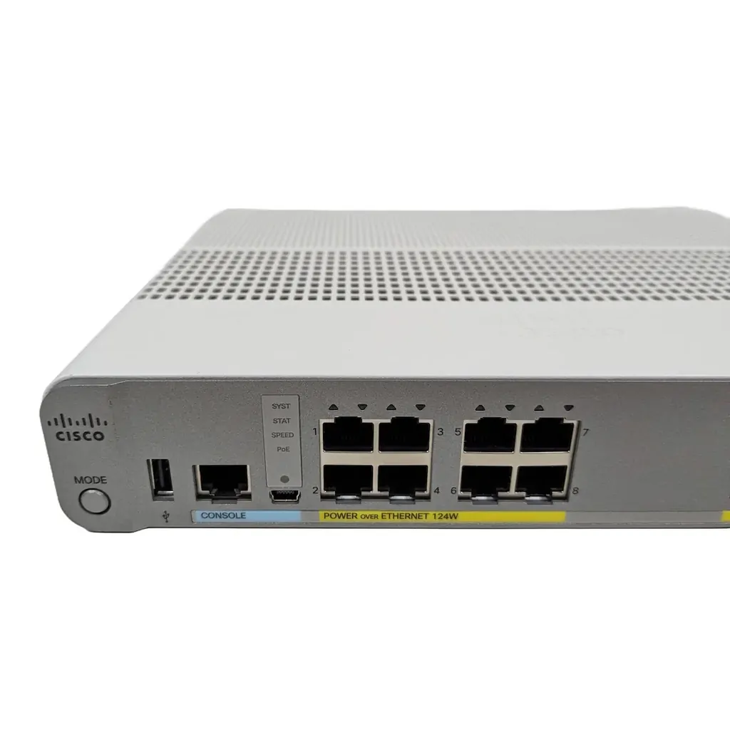 Cisco WS-C2960CX-8PC-L 8-Port PoE+ Fanless Gigabit Managed Switch