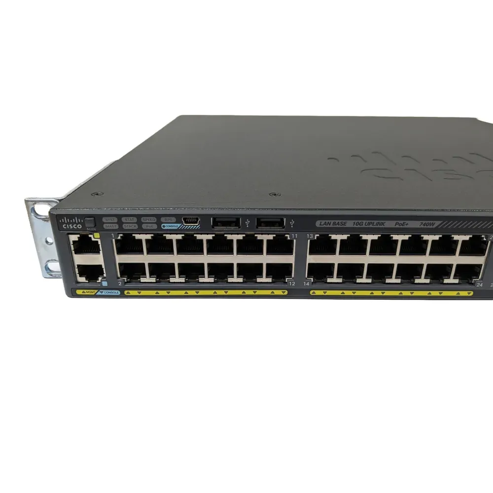 Cisco WS-C2960X-48FPD-L 48-Port PoE+ Gigabit Managed Switch w/ 2x 10Gb SFP+ Uplink