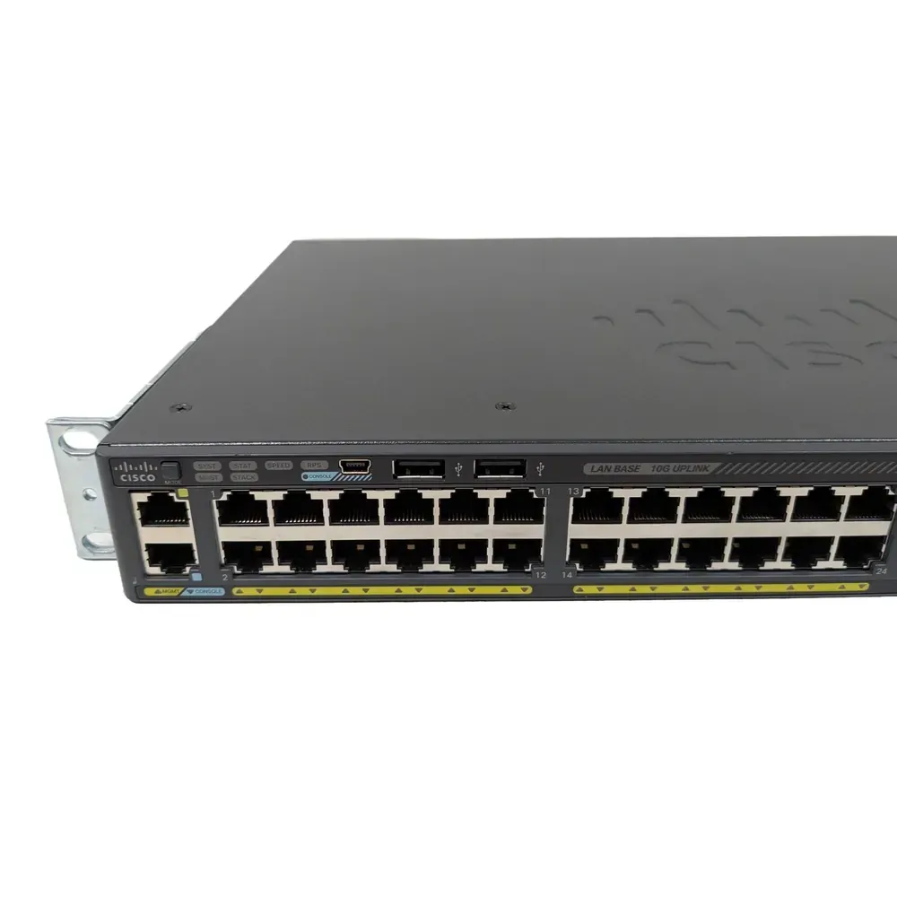 Cisco WS-C2960X-48TD-L 48-Port Gigabit Managed Switch w/ 2x 10Gb SFP+ Uplink