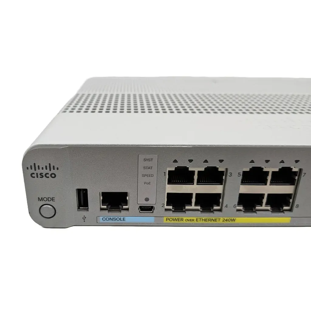 Cisco WS-C3560CX-8PC-S 8-Port PoE+ Fanless Gigabit Managed Switch