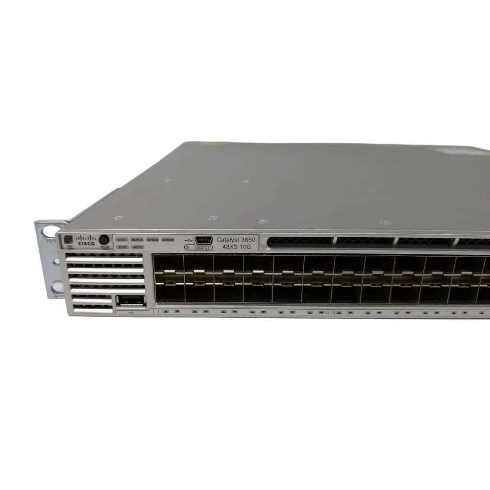 Cisco WS-C3850-48XS-F-E 48-Port 10Gb SFP+ Managed Switch w/ 4x 40Gb QSFP+ Uplink