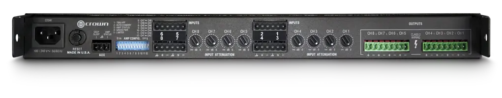 Crown Audio CT 875 Eight-channel 75W 4Ω Power Amplifier