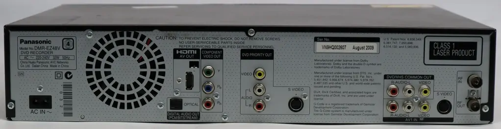 Panasonic DMR-EZ48V DVD/VCR Recorder Combo DVB-T HDMI No Remote