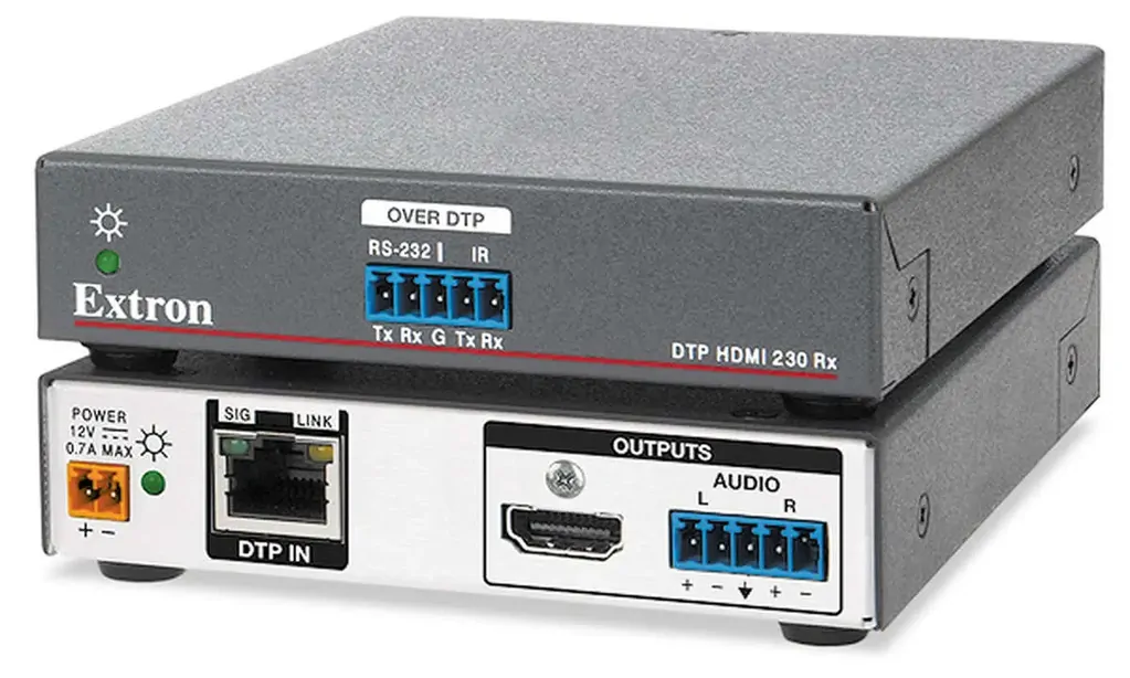 Extron DTP HDMI 4K 230 Tx + Rx DTP Transmitter + Receiver for HDMI No PSU