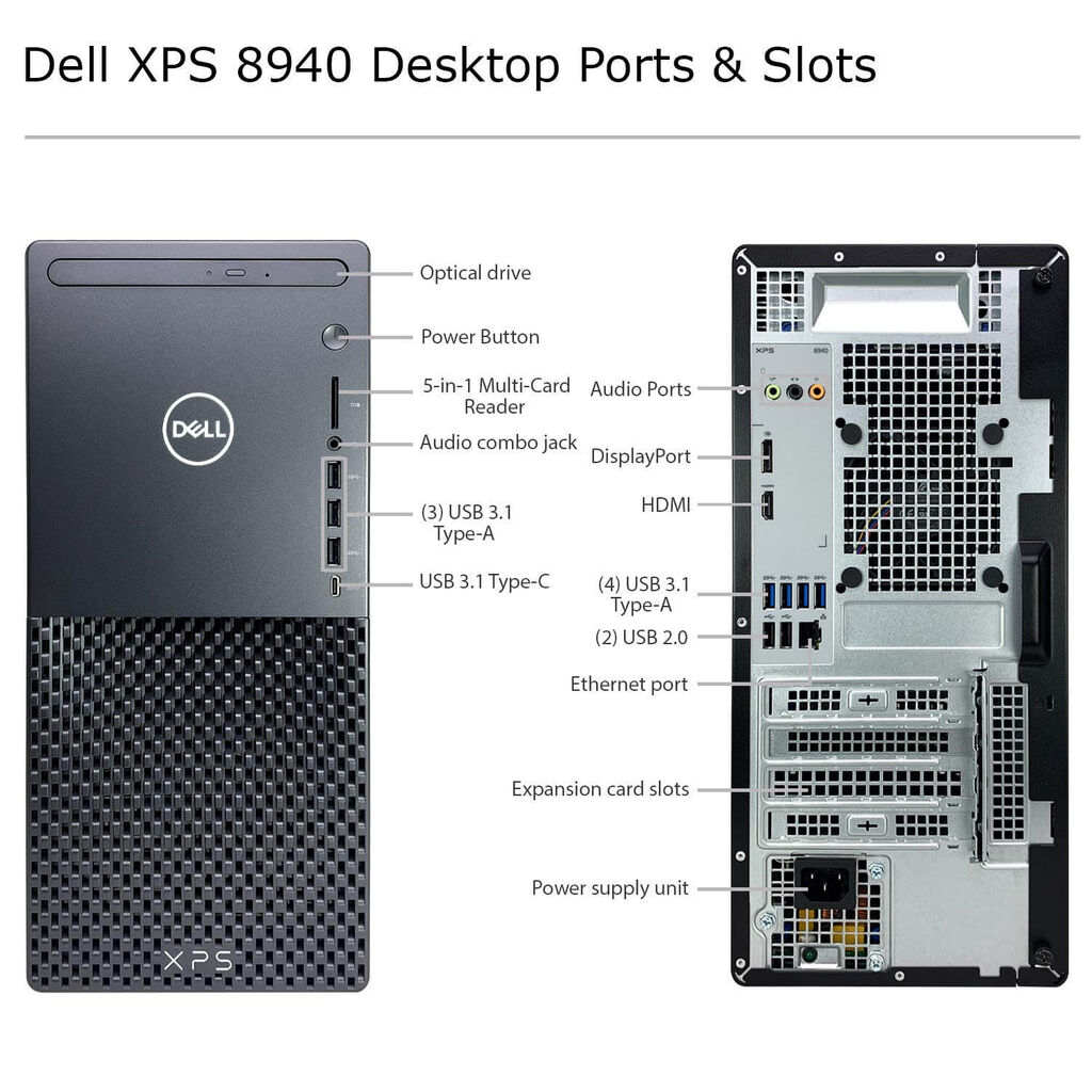 Dell XPS 8940 Tower Intel i7 11700 2.50GHz 16GB RAM 512GB SSD RTX 3060 Ti Win 11