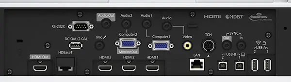 Epson EB-1485Fi 1920x1080 Ultra Short Throw Laser Projector HDMI VGA 5000 Lumens - Wall Mount Bundle