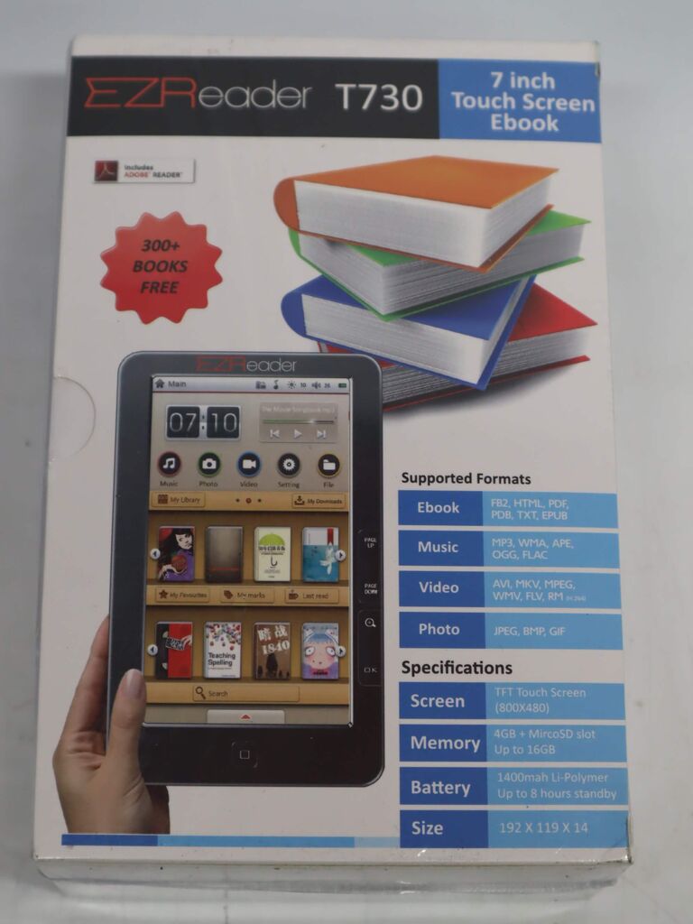 EZReader T730 7-Inch Touch Screen TFT LCD E-Reader