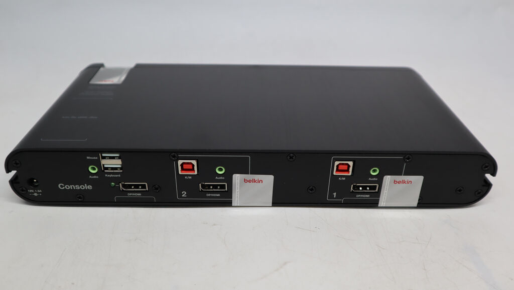 Belkin Universal Secure DP/HDMI KVM Switch 2 Port Single Head F1DN102KVM-HA-3