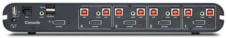 Belkin Universal Secure DP/HDMI KVM Switch 2 Port Single Head F1DN104KVM-UN-3