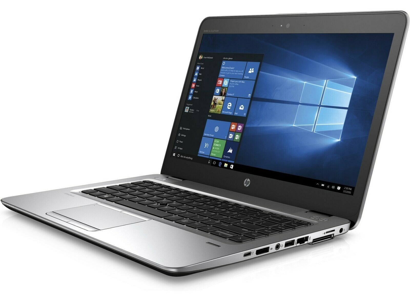 HP EliteBook 820 G3 Intel i5 6300U 2.40GHz 8GB RAM 256GB SSD 12.5" HD Win 10 - B Grade Image 1