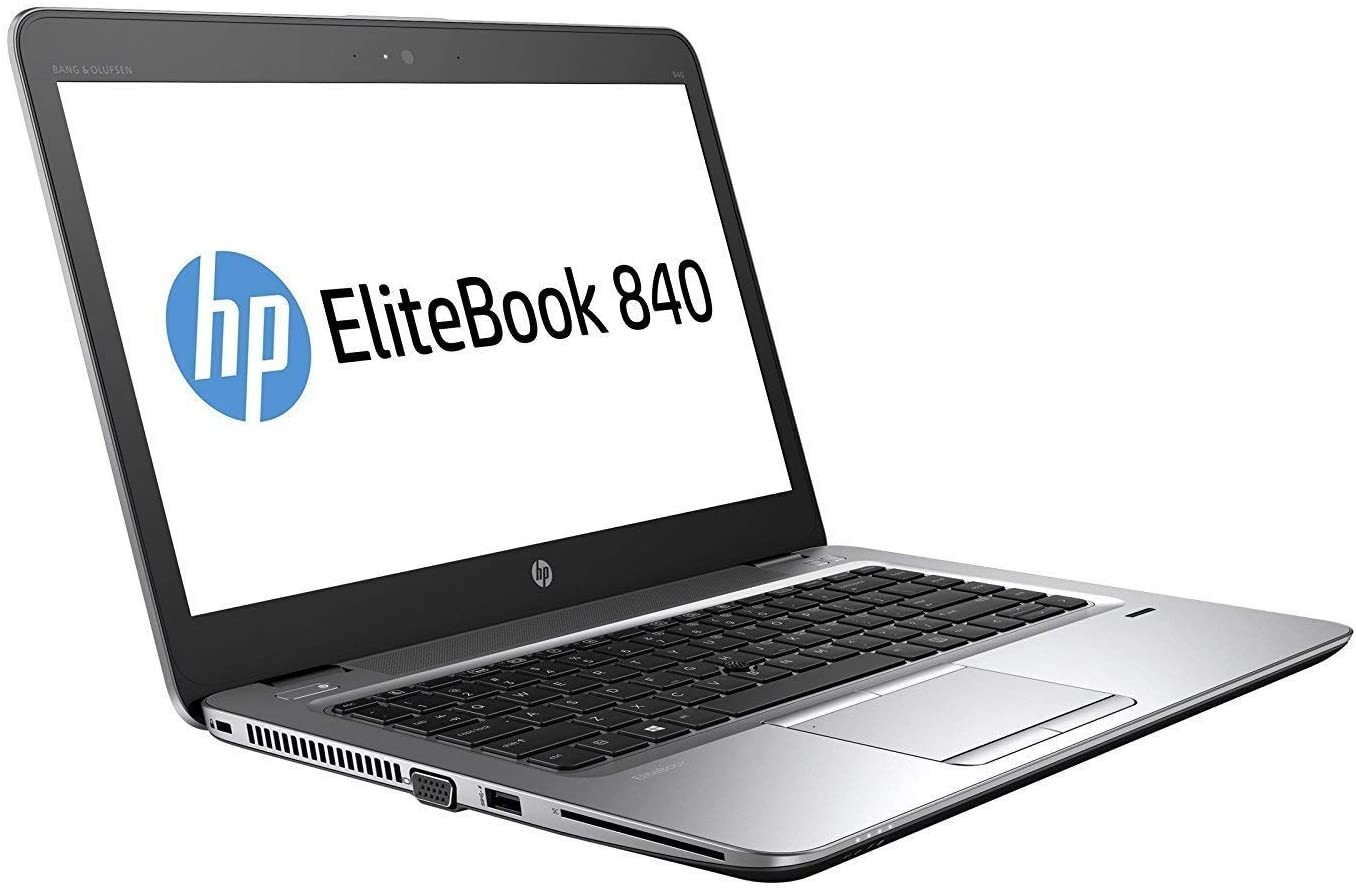 HP EliteBook 840 G3 Intel i5 6200U 2.30GHz 8GB RAM 128GB SSD 14" Win 10 Image 1