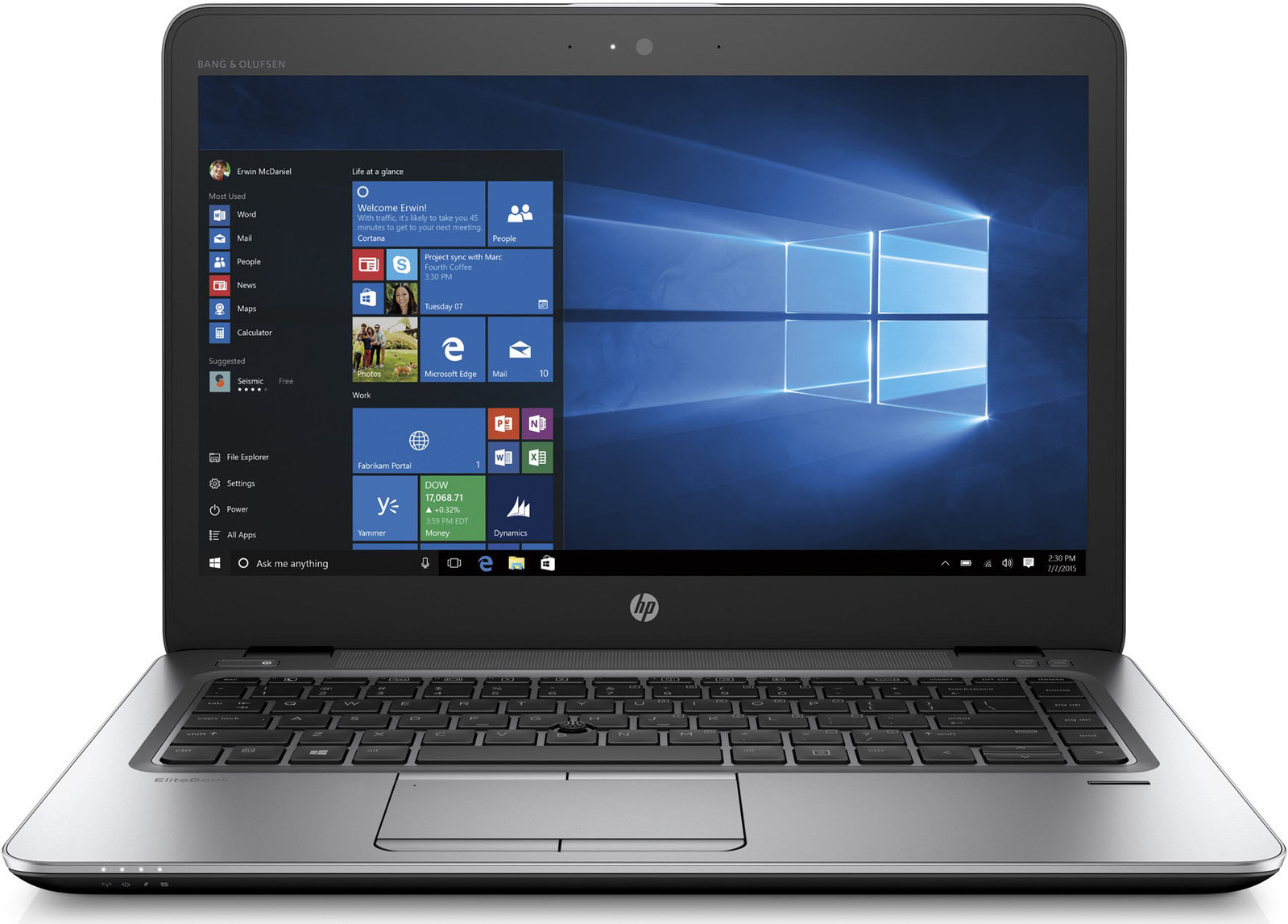 HP EliteBook 840 G4 Intel i5 7200U 2.50GHz 8GB RAM 256GB SSD 14" Win 10 - B Grade Image 1