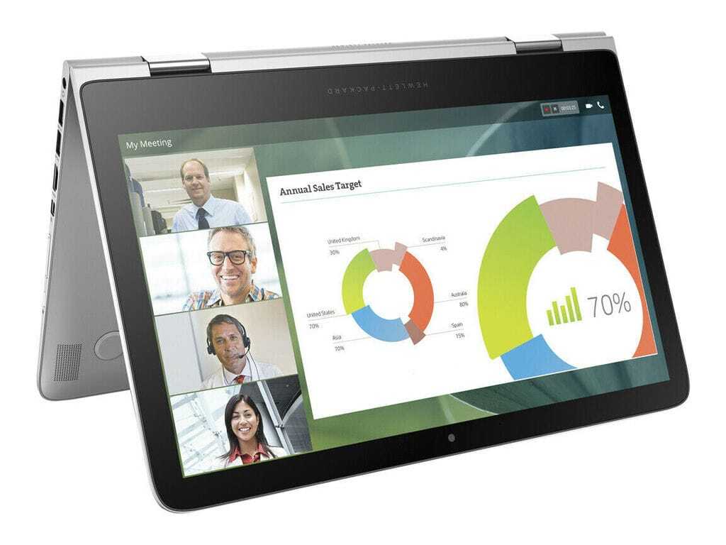 HP Spectre Pro x360 G2 2-in-1 Intel i7 6600U 2.60GHz 8GB RAM 256GB SSD 13.3" Win 10 - B Grade