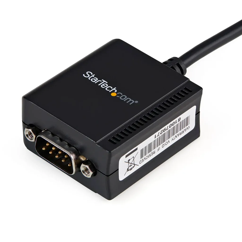 StarTech 6ft (1.8m) 1-Port USB to Serial RS232 Adapter Cable with COM Retention ICUSB2321F