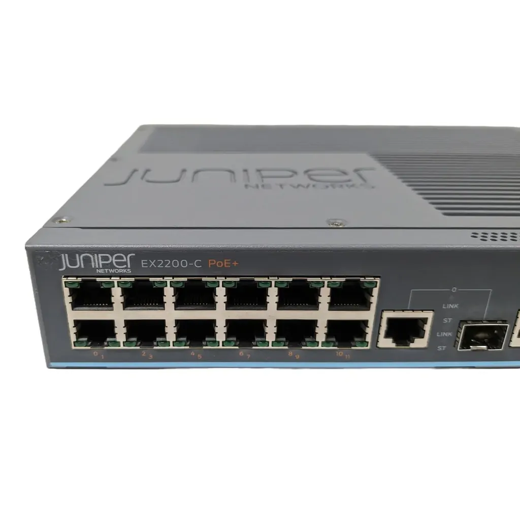 Juniper EX2200-C-12P-2G 12-Port PoE+ Gigabit Fanless Managed Switch