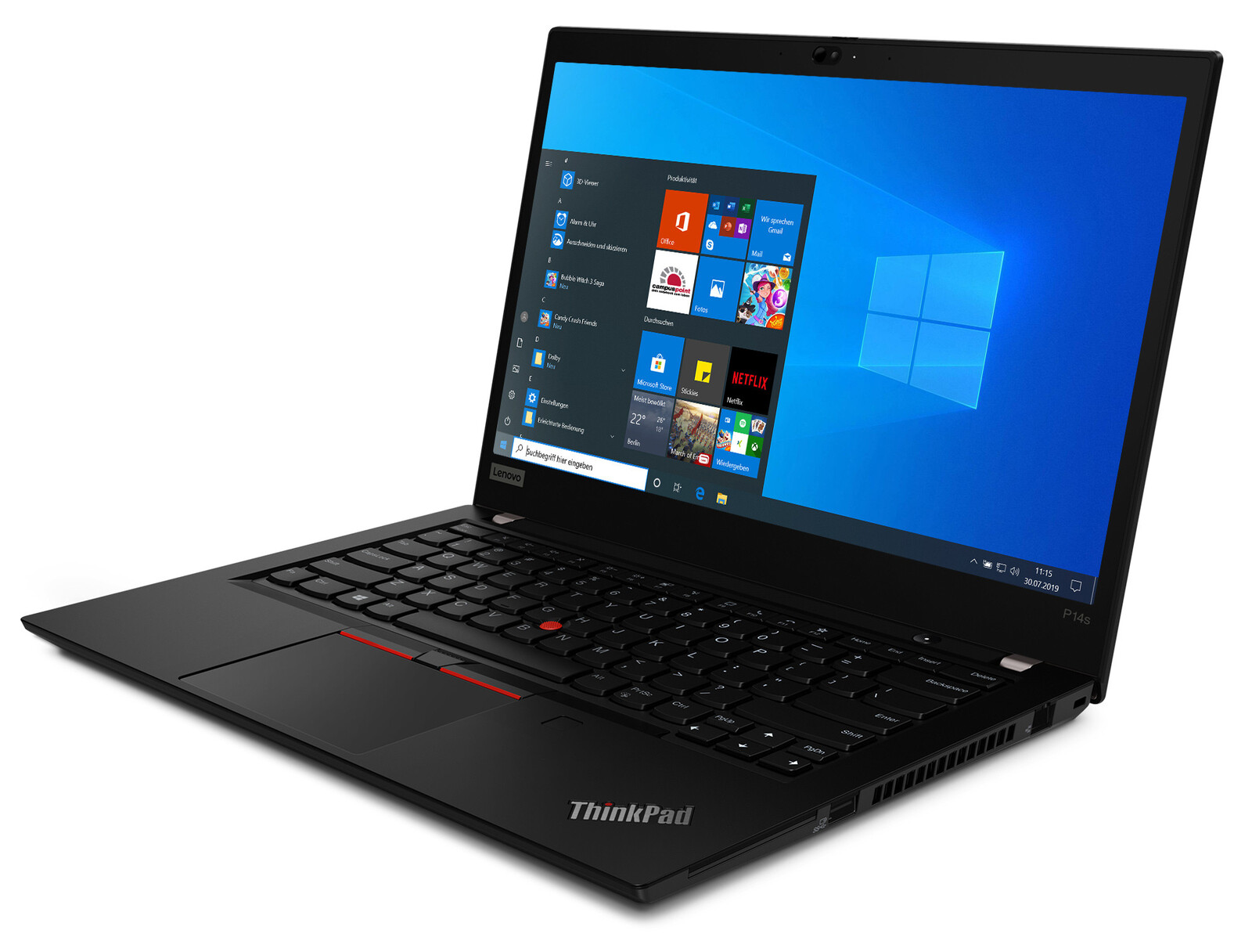 Lenovo ThinkPad P14s Gen 2 Intel i7 1165G7 2.80GHz 16GB RAM 512GB SSD 14" Win 11 Image 1