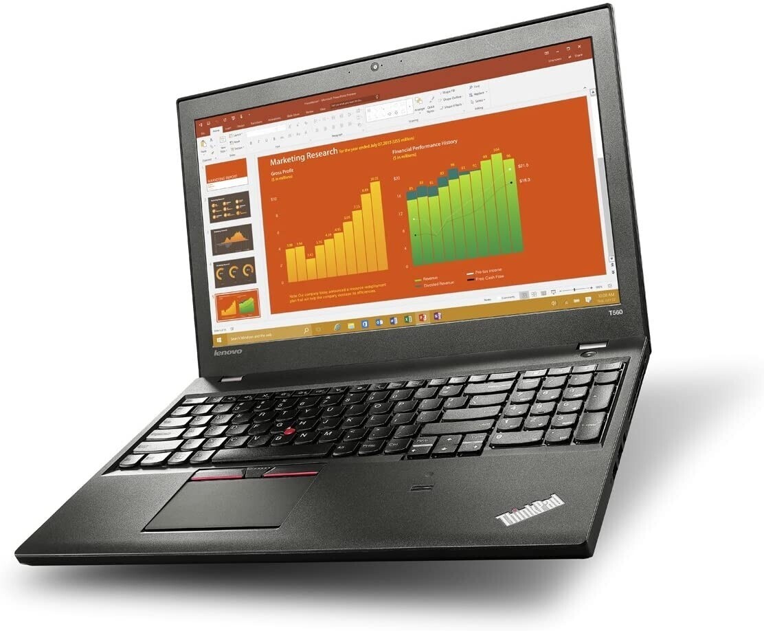 Lenovo ThinkPad T560 Intel i5 6300u 2.30Ghz 4GB RAM 256GB SSD 15.6" Webcam Win 10 - B Grade Image 1