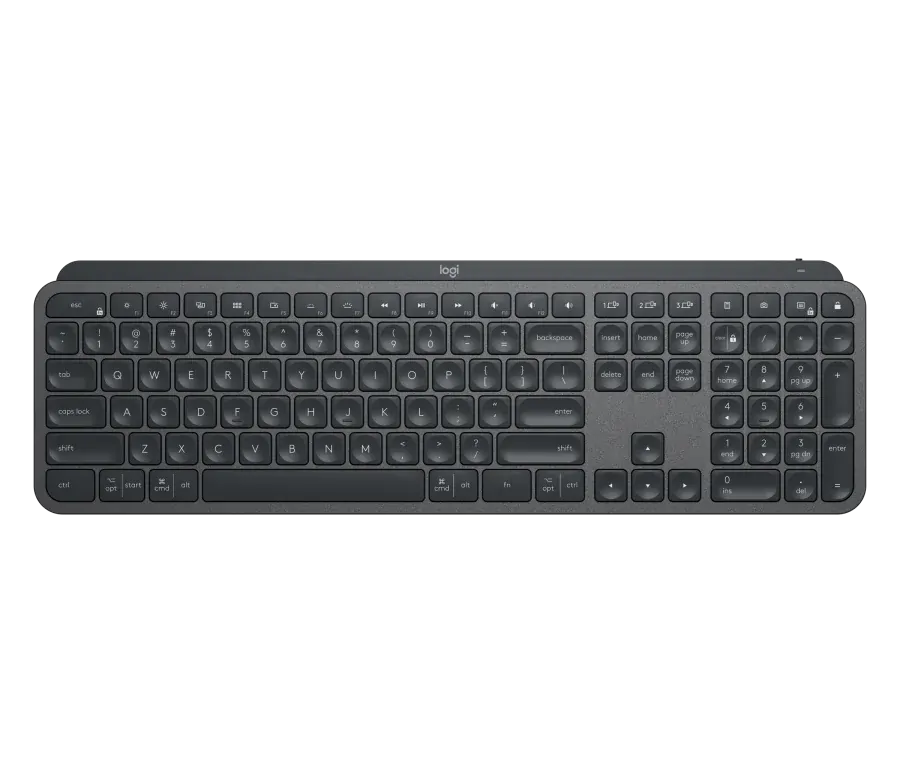 Logitech MX Keys Wireless Multi-Device Backlit Keyboard (Graphite) P/N 920-009418