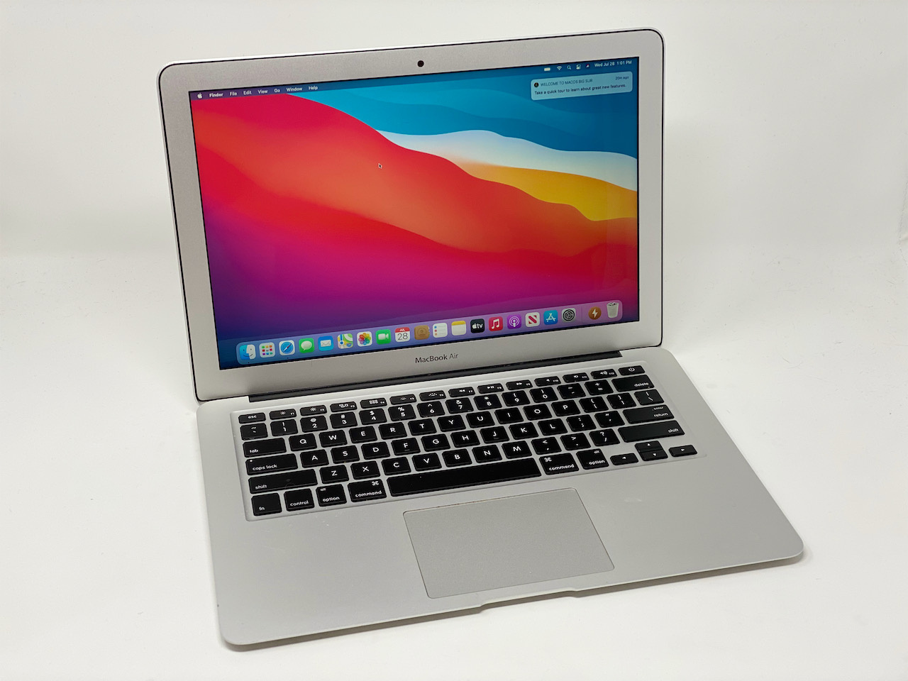 Apple MacBook Air 13" Intel i7 4650u 1.70Ghz 8GB RAM 128GB SSD macOS Big Sur 2013 - B Grade Image 1