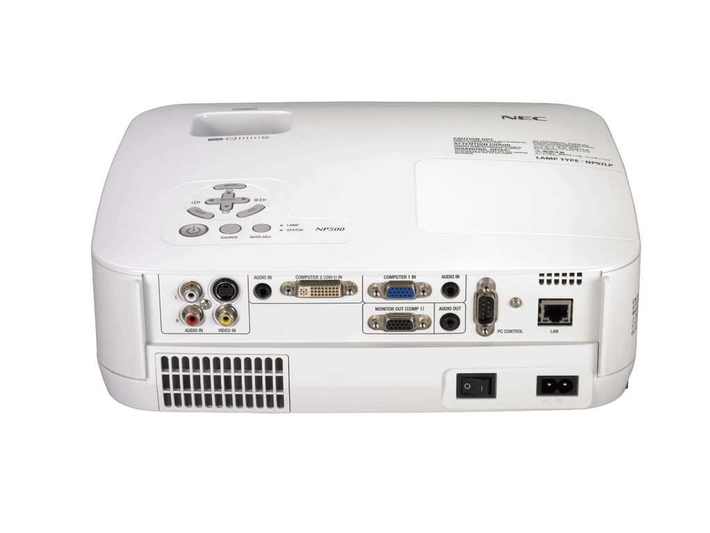 NEC NP500W 1280x800 Projector DVI VGA 3000 Lumens