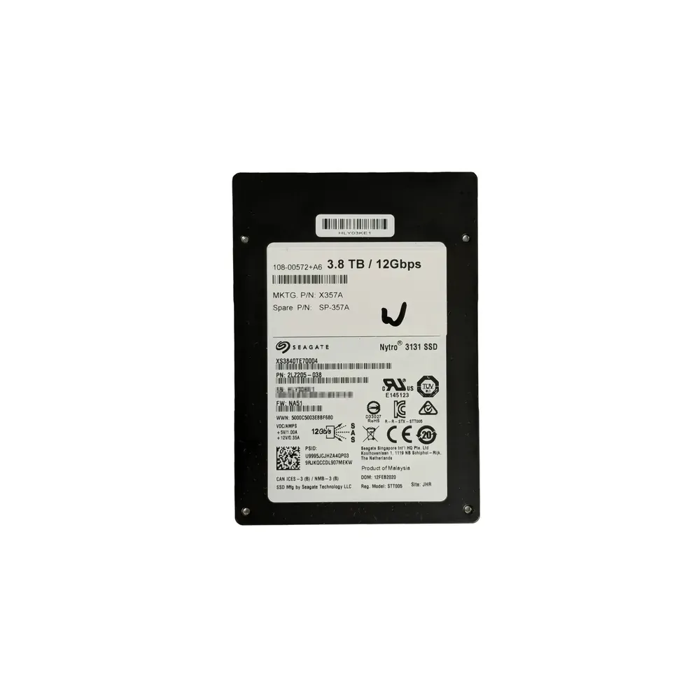 NetApp Seagate Nytro XS3840TE70004 3.84TB 2.5" 12Gb/s SAS Server SSD