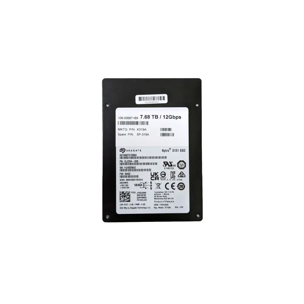 NetApp Seagate Nytro XS7680TE70004 7.68TB 2.5" 12Gb/s SAS Server SSD
