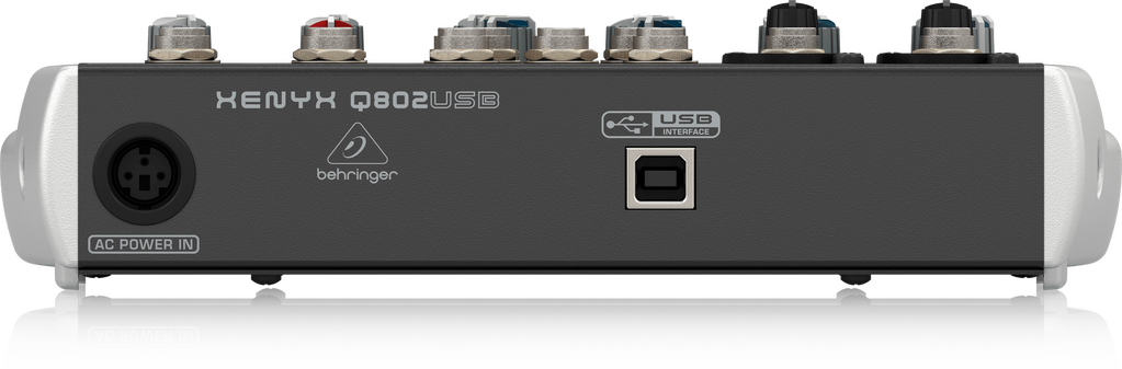 Behringer XENYX Q802USB 8-Input 2-Bus Mixer USB/Audio Interface