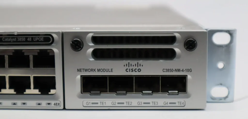 Cisco WS-C3850-48U-L 48-Port POE+ Gigabit Managed Switch w/C3850-NM-4-10G Network Module