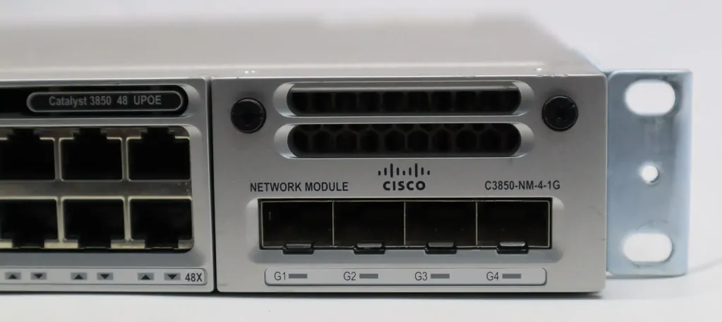 Cisco WS-C3850-48U-L 48-Port POE+ Gigabit Managed Switch w/C3850-NM-4-1G Network Module