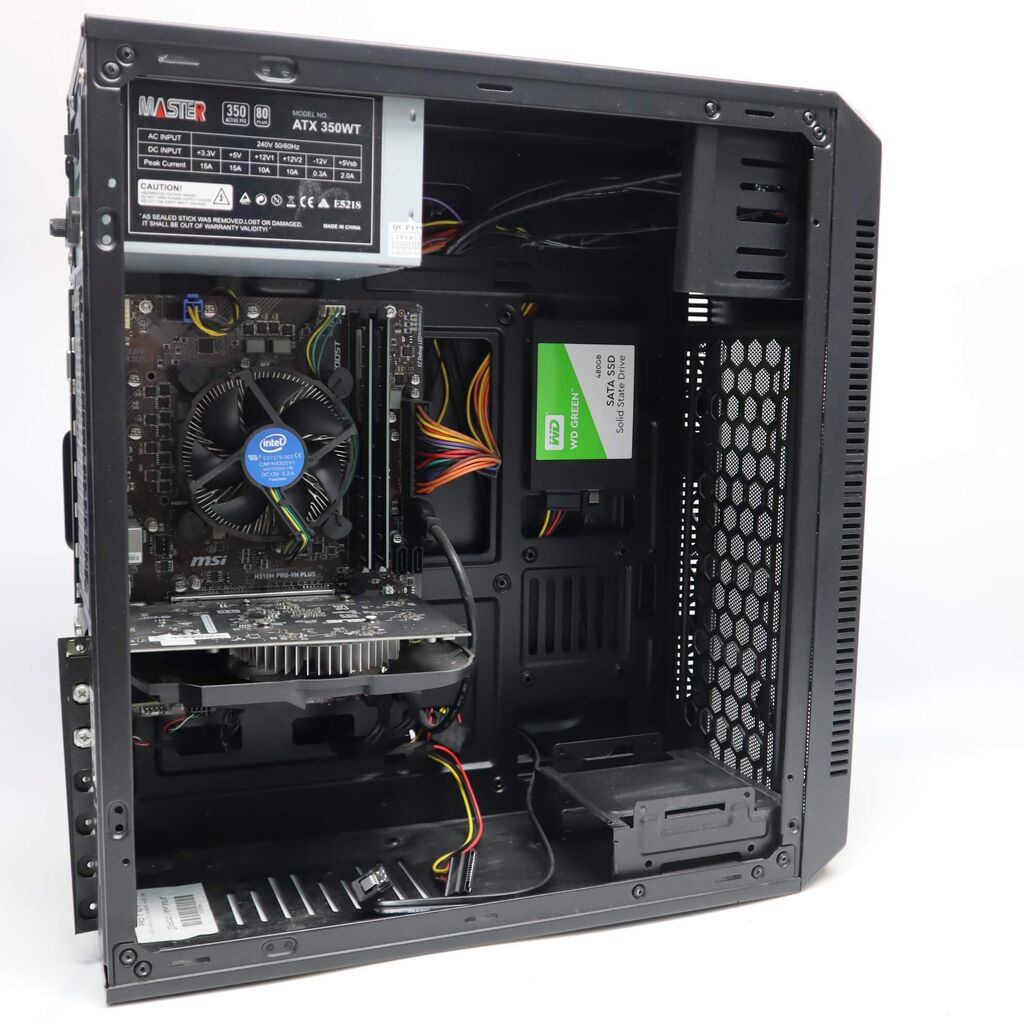 Custom Gaming PC i7-8700 GTX 1050 2GB 16GB RAM 480GB SSD Win 11