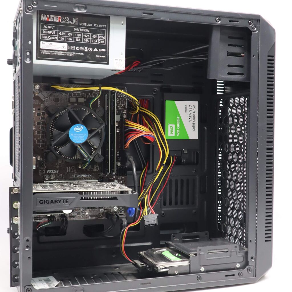 Custom Gaming PC i7-8700 RX 550 2GB 16GB RAM 240GB SSD + 1TB HDD Win 11