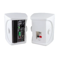Australian Monitor AMPAV40W Powered Bookshelf Speakers 40W White Pair Image 0