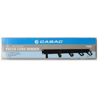 CABAC Patch Cord Minder Panel Cable Management R19 1RU Black Image 0