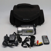 Sony Handycam DCR-SR100E Digital Video Camera Recorder 3.0MP 30GB HDD w/Accessories Image 0