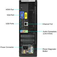 Dell OptiPlex 3010 SFF Intel Celeron 1.80Ghz 4GB RAM 250GB HDD Win 10 Image 1