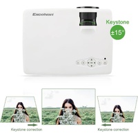 Excelvan EHD09 Mini LED Projector 800x480 HDMI VGA 1200 Lumens Image 1