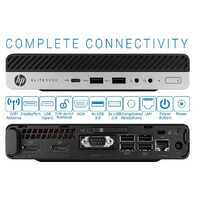 HP EliteDesk 800 G3 Micro Intel i5 7500T 2.70GHz 8GB RAM 256GB SSD Wi-Fi Win 10 Image 1