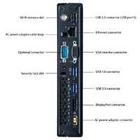 Lenovo ThinkCentre M83 Tiny Intel i5 4590T 2.0GHz 16GB RAM 256GB SSD Wi-Fi NO OS Image 1