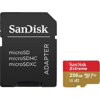 SanDisk Extreme 256GB Micro SD Card SDXC Class 10 A2 160MB/s Image 1