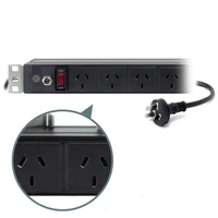 Serveredge 8 Port Basic PDU 3 Pin AUS GPO Output 3 Pin Aus Plug Input 10A 240V - SEDG-8P-GPO Image 0