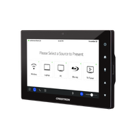 Crestron TSW-760-B-S 7" Wall Mount Touch Screen with Cam Black Smooth Image 1