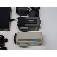 Bundle of Panasonic Colour CCTV Cameras & CCD Micro-cameras with lenses Image 1